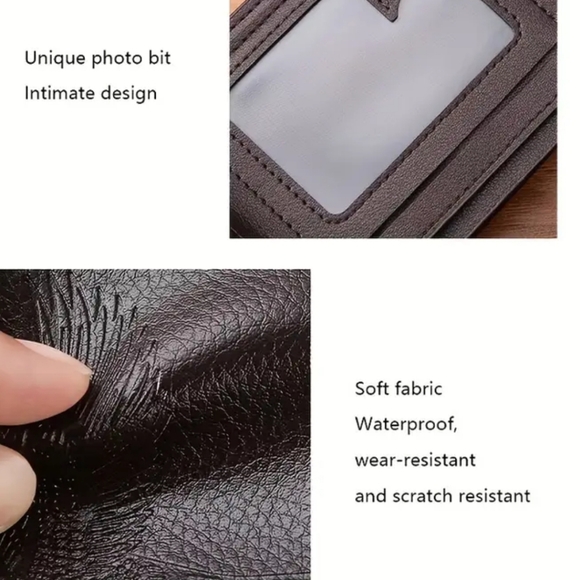 Soft leather eagle engraved mens wallet! NWT! - Picture 5 of 6